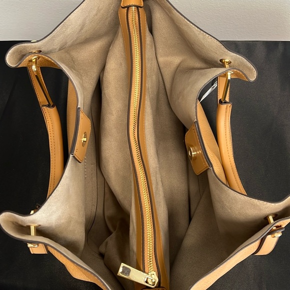 Sondra Roberts Squared | Stone Vegan Leather Tote Satchel Shoulder Bag - Picture 10 of 13